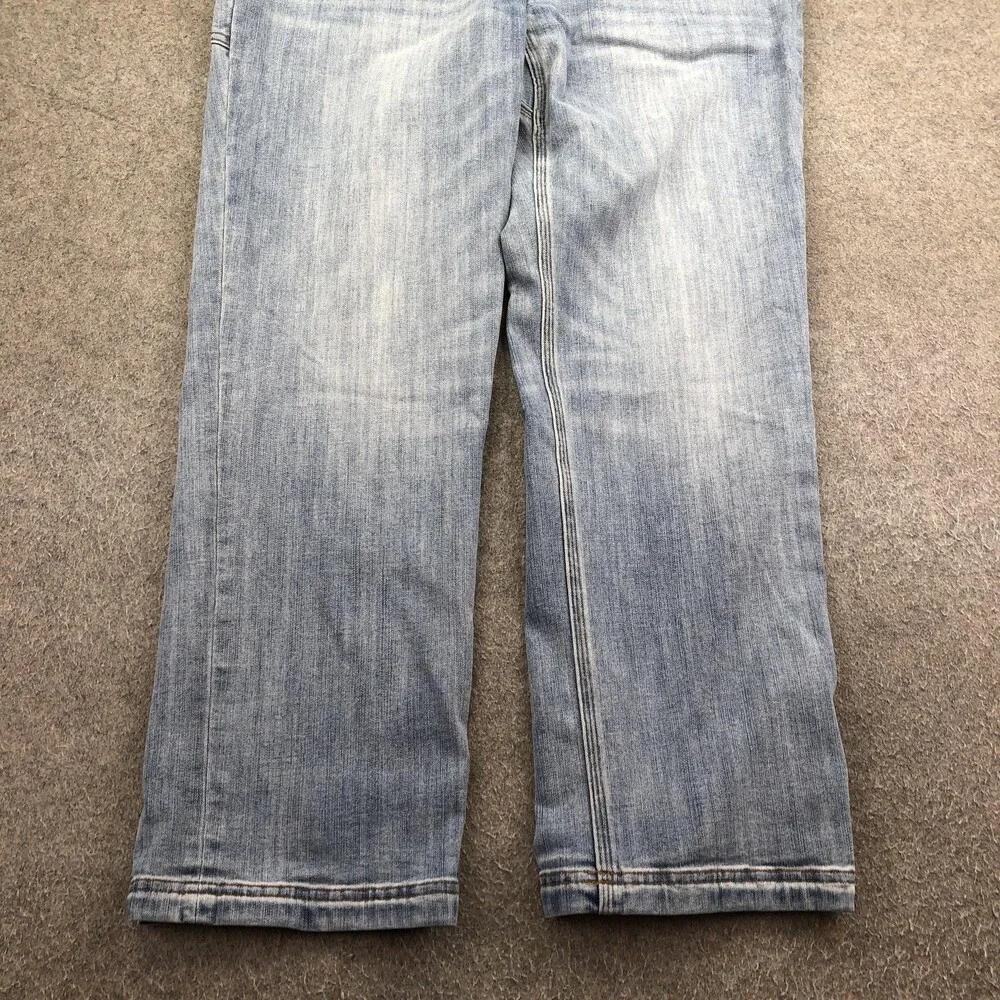 Duluth Jeans Mens 36x30 Blue Ballroom Double Flex Wash Relaxed Straight Denim